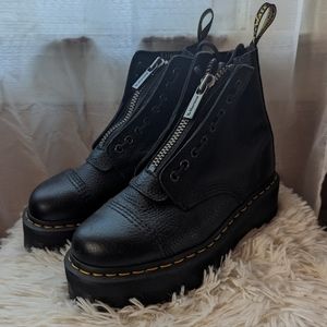 Dr. Marten Sinclair Milled Leather Platform Boots